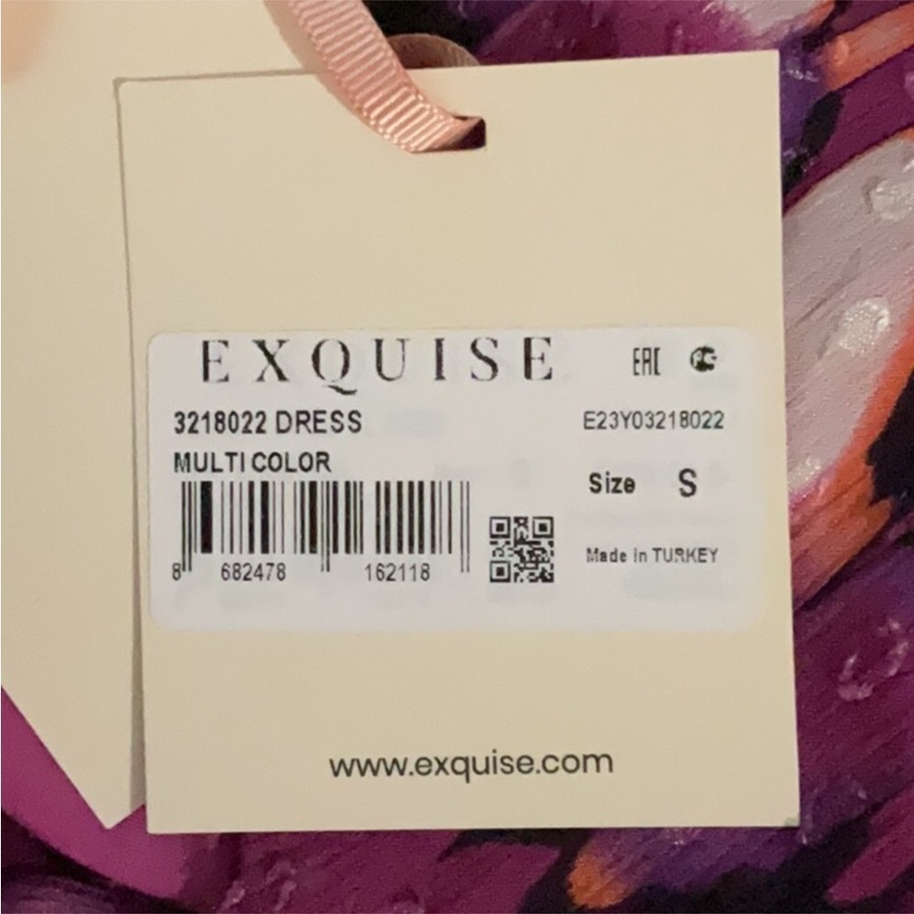 EXQUISE Antropologie Seersucker Shift Purple Patterned Dress Size S - Picture 12 of 12